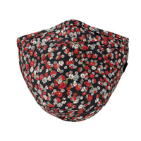 ililily Cotton Double Layer Patterned Face Cover Filter Lining Washable Mask