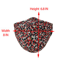ililily Cotton Double Layer Patterned Face Cover Filter Lining Washable Mask