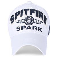 ililily Spitfire Patch Baseball Cap Washed Cotton Casual Adjustable Trucker Hat