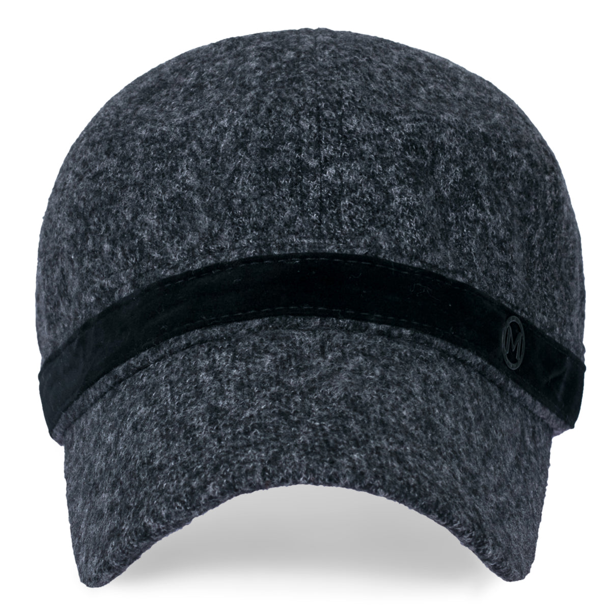 ililily Women Short Brim Baseball Cap Suede Band Velcro Adjustable Trucker Hat