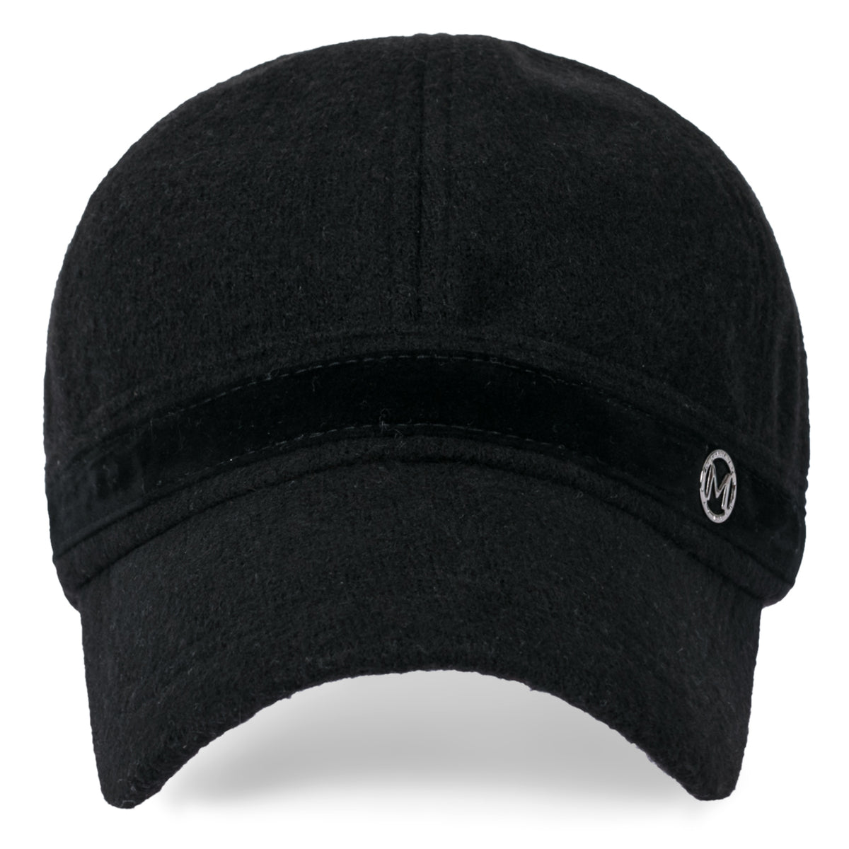 ililily Women Short Brim Baseball Cap Suede Band Velcro Adjustable Trucker Hat