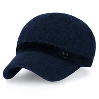 ililily Women Short Brim Baseball Cap Suede Band Velcro Adjustable Trucker Hat