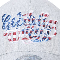 ililily Letter Embroidery Solid Color Baseball Cap Flex Fit Cotton Trucker Hat