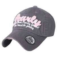 ililily Washed Cotton 'Pearly' Vintage Trucker Hat Casual Baseball Cap
