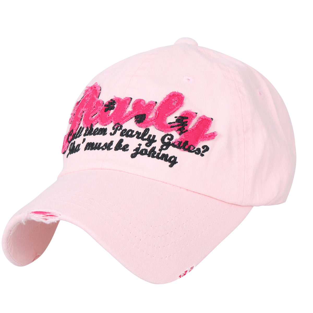 ililily Washed Cotton 'Pearly' Vintage Trucker Hat Casual Baseball Cap