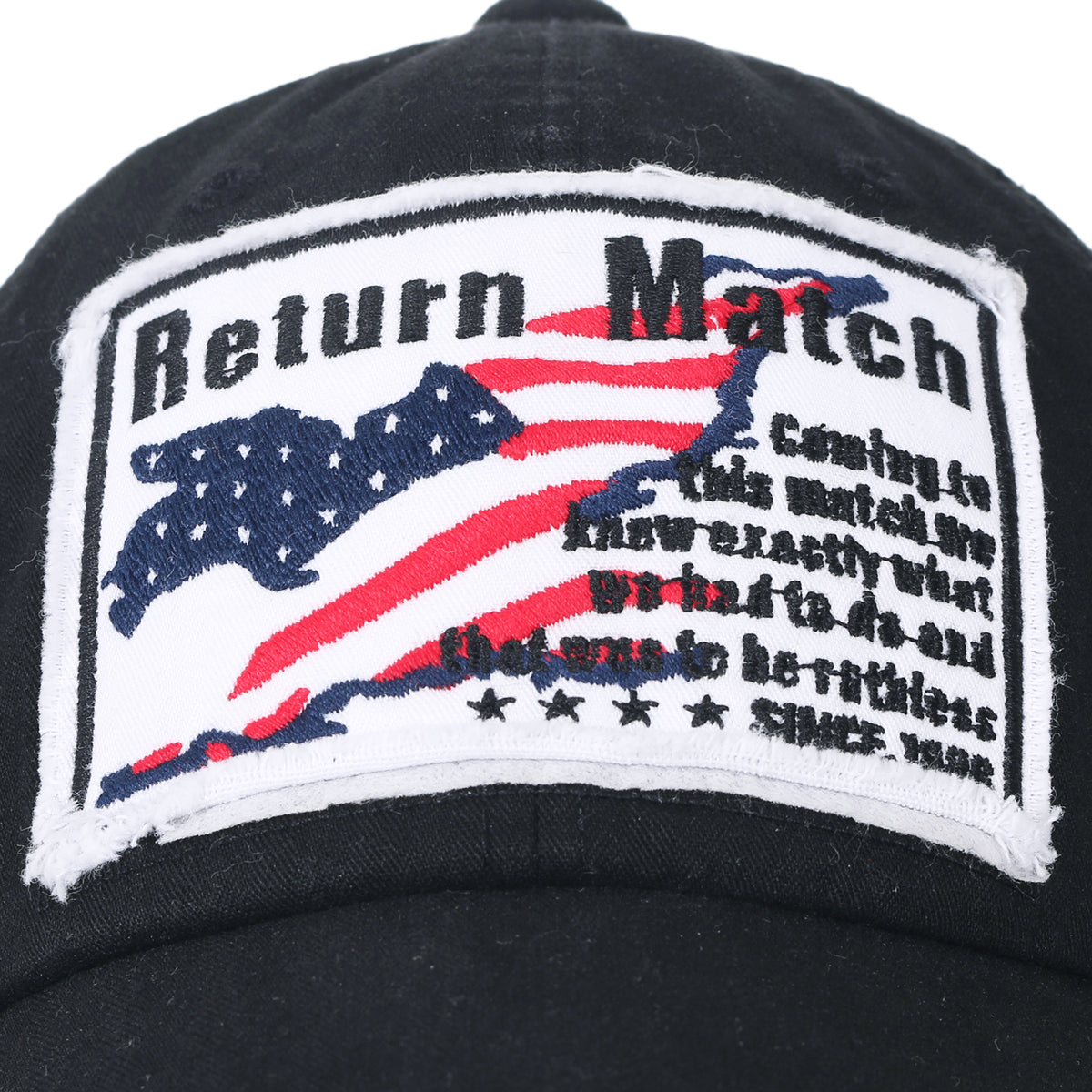 ililily Washed Cotton US Flag Vintage Trucker Hat Casual Baseball Cap