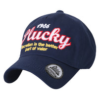 ililily Letter Embroidered Distressed Vintage Cotton Baseball Cap Trucker Hat