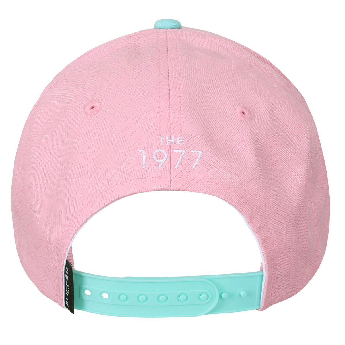 ililily Geometry Triangle Pattern Baseball Cap Logo Print Flat Bill Snapback Hat