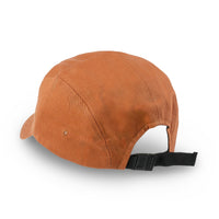 ililily Pick Embroidered Panel Camp Hat Solid Color Cotton Flat Brim Cadet Cap