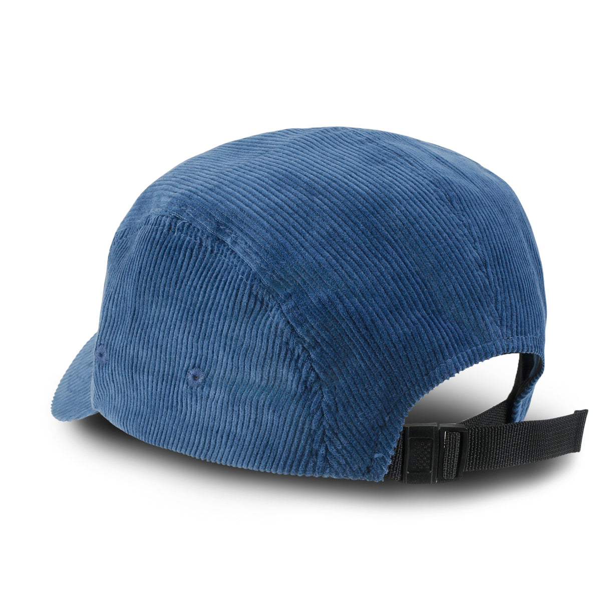 ililily 1976 Embroidered Panel Camp Hat Solid Color Cotton Corduroy Cadet Cap