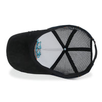 ililily X Rooftop Space Colorful Retro Embroidery Mesh Trucker Baseball Cap