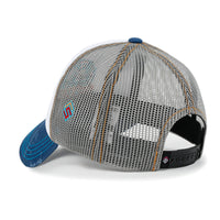 ililily X Rooftop Space Colorful Retro Embroidery Mesh Trucker Baseball Cap