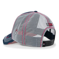 ililily Time To Embroidered Baseball Cap Colorful Stitch Mesh Trucker Hat