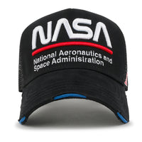 ililily PREMIUM NASA Worm Logo Embroidery Baseball Cap Vintage Trucker Hat