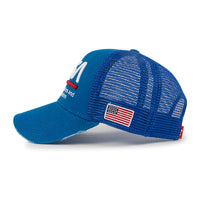 ililily PREMIUM NASA Worm Logo Embroidery Baseball Cap Vintage Trucker Hat