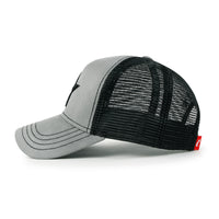ililily PREMIUM Star Embroidery Baseball Cap Faux Suede Trucker Hat