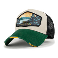 ililily PREMIUM National Park Great Smoky Embroidery Baseball Cap Structured Trucker Hat