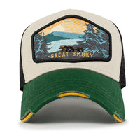 ililily PREMIUM National Park Great Smoky Embroidery Baseball Cap Structured Trucker Hat