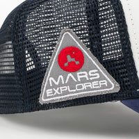 ililily PREMIUM NASA Mission Round Patch Embroidery Structured Baseball Cap