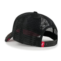 ililily PREMIUM Manhattan Wide Embroidery Trucker Hat Vintage Baseball Cap