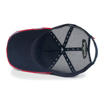 ililily PREMIUM California Huntington Round Embroidery Hat Vintage Baseball Cap