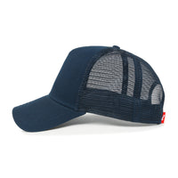 ililily Extra Large Solid Cotton Mesh Back Baseball Cap XL Big Trucker Hat