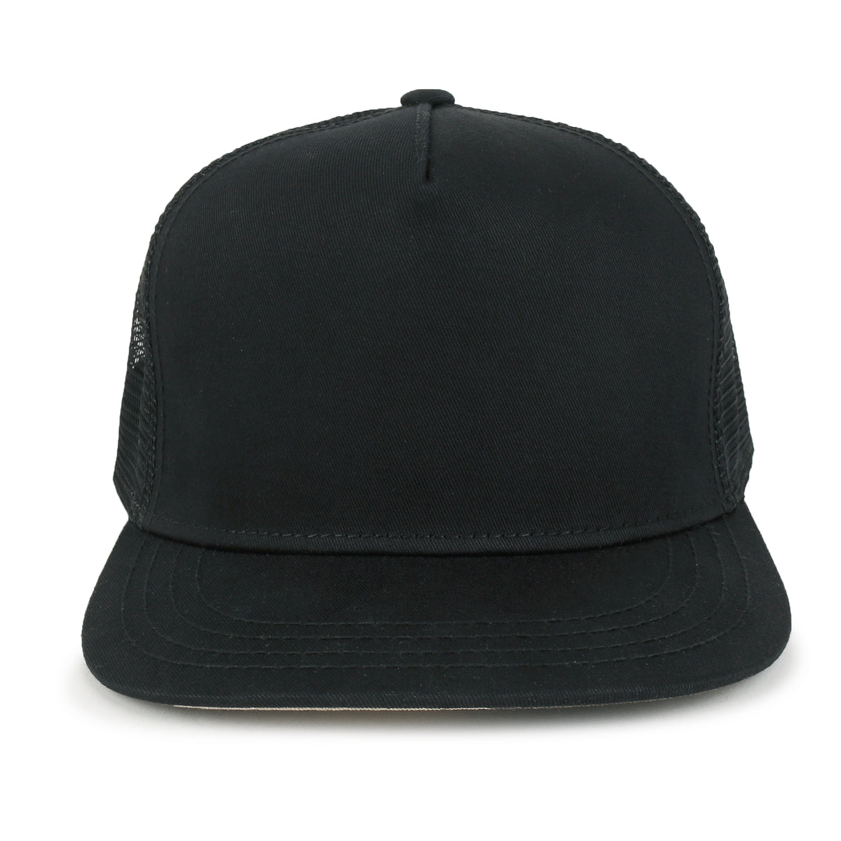 ililily Extra Large Solid Cotton Mesh Back Baseball Cap XL Big Trucker Hat