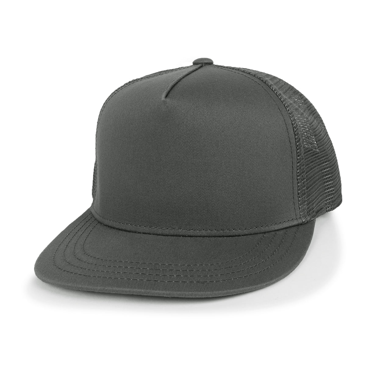 ililily Extra Large Solid Cotton Mesh Back Baseball Cap XL Big Trucker Hat