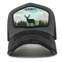 ililily Premium Yosemite National Park Embroidery Baseball Cap Structured Casual Trucker Hat