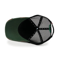 ililily PREMIUM Clover Embroidery Cotton Trucker Hat Distressed Baseball Cap