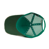 ililily PREMIUM Clover Embroidery Cotton Trucker Hat Distressed Baseball Cap