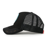 ililily Premium Endangered Gray Wolf Embroidery Baseball Cap Structured Hat