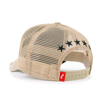 ililily PREMIUM Faux Leather Star Patch Baseball Cap Cotton Vintage Trucker Hat