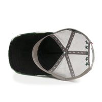 ililily PREMIUM Faux Leather Star Patch Baseball Cap Cotton Vintage Trucker Hat