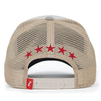 ililily PREMIUM Faux Leather Star Patch Baseball Cap Cotton Vintage Trucker Hat
