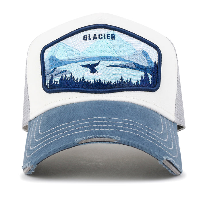 ililily PREMIUM Glacier Bay Embroidery Baseball Cap Structured Trucker Hat