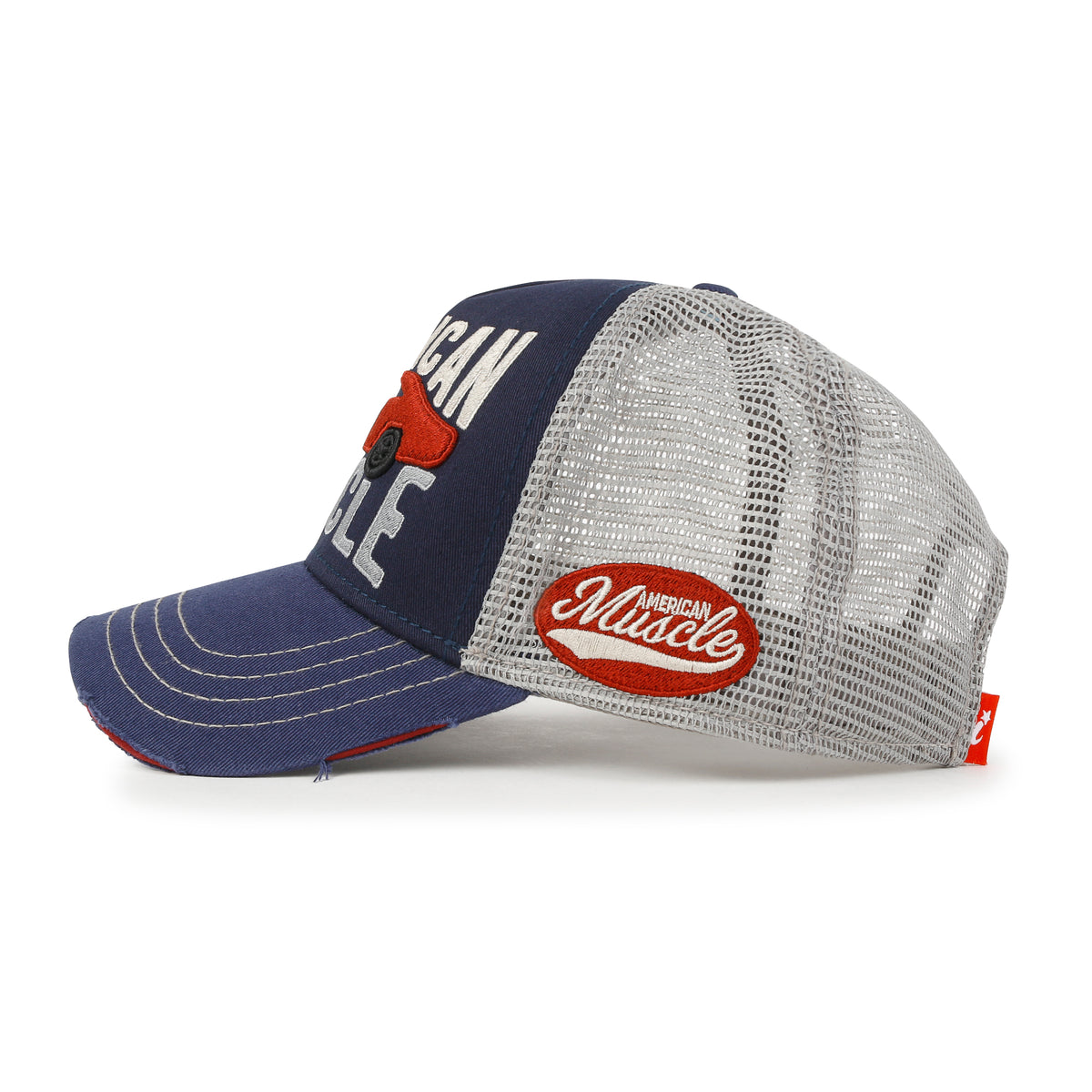 ililily PREMIUM American Muscle Car Embroidery Baseball Cap Vintage Trucker Hat