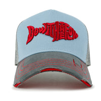 ililily PREMIUM Go With The Flow Embroidery Baseball Cap Vintage Trucker Hat