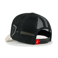 ililily Rock & Roll Embroidery Baseball Cap Guitar Pick Vintage Trucker Hat