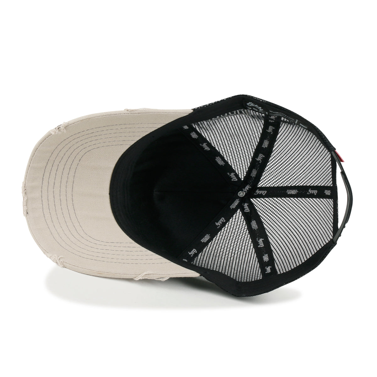 ililily Rock & Roll Embroidery Baseball Cap Guitar Pick Vintage Trucker Hat