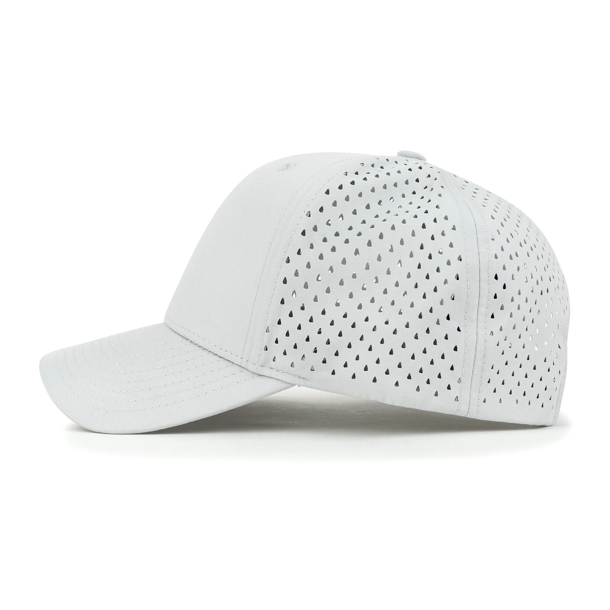 ililily Blank Six Panel Basic Baseball Cap Laser Cut Air Hole Back Hat