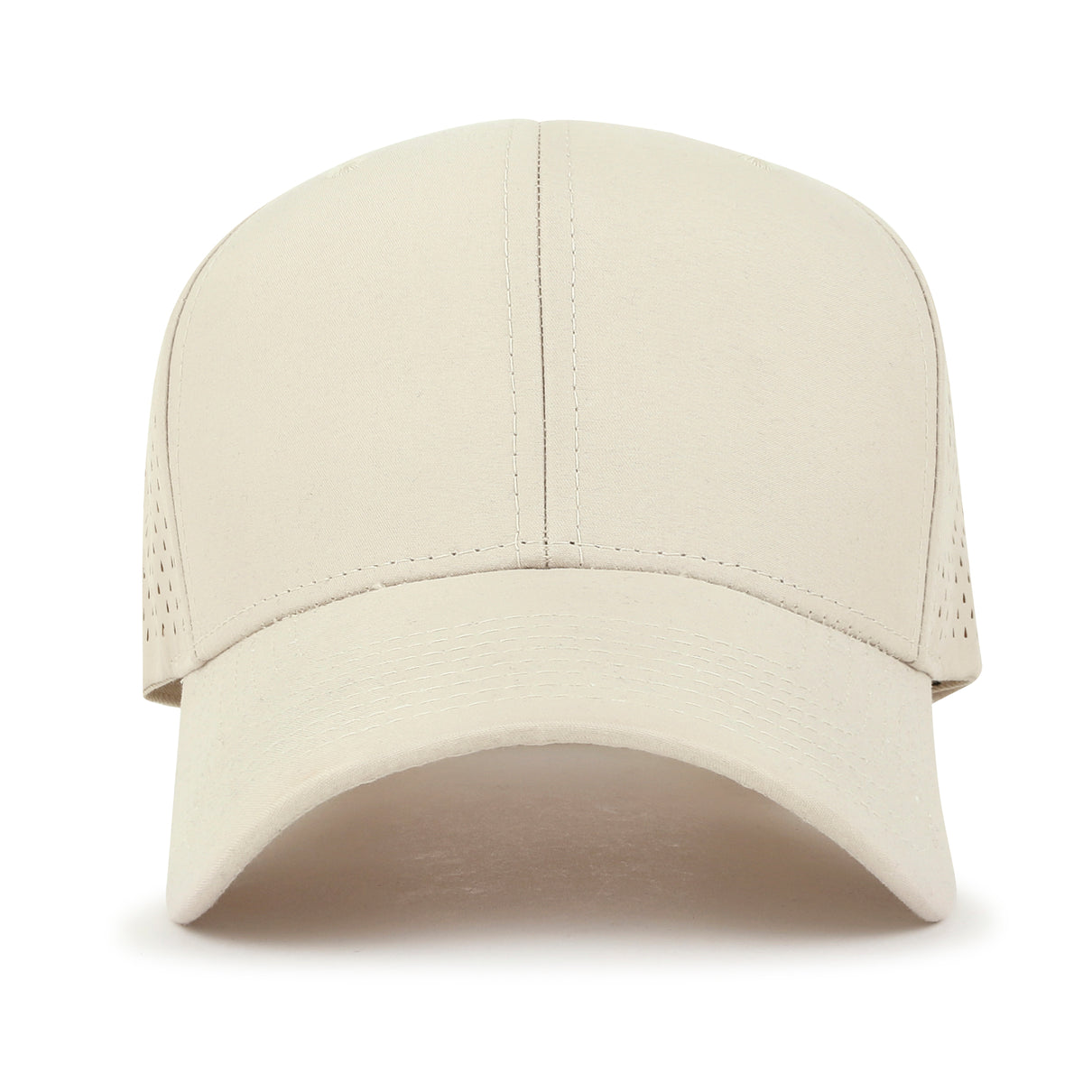 ililily Blank Six Panel Basic Baseball Cap Laser Cut Air Hole Back Hat