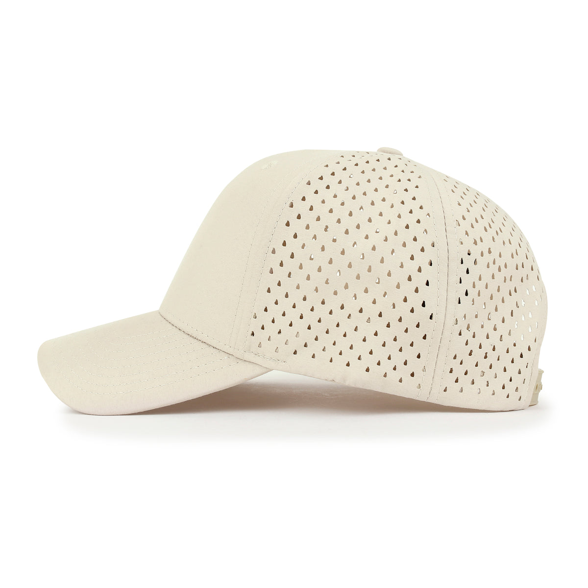 ililily Blank Six Panel Basic Baseball Cap Laser Cut Air Hole Back Hat
