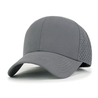 ililily Blank Six Panel Basic Baseball Cap Laser Cut Air Hole Back Hat