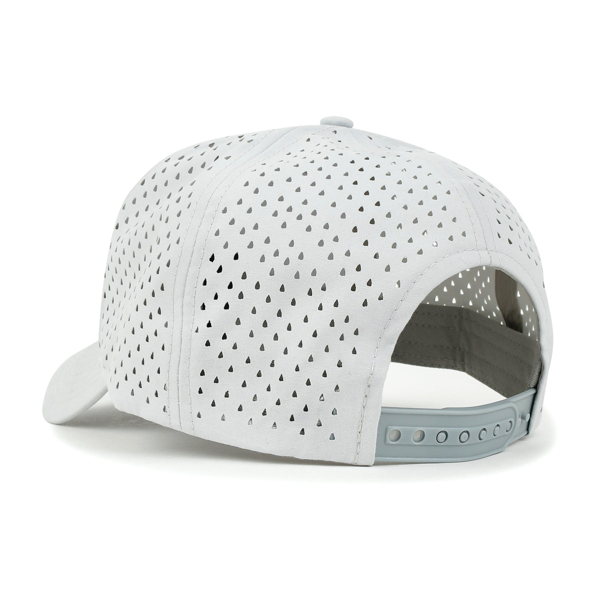 ililily 10 Bulk Pack Blank Six Panel Basic Baseball Cap Laser Cut Hole Back Hat