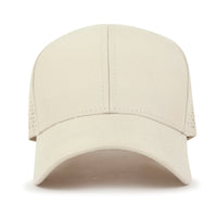 ililily 10 Bulk Pack Blank Six Panel Basic Baseball Cap Laser Cut Hole Back Hat