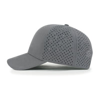 ililily 10 Bulk Pack Blank Six Panel Basic Baseball Cap Laser Cut Hole Back Hat