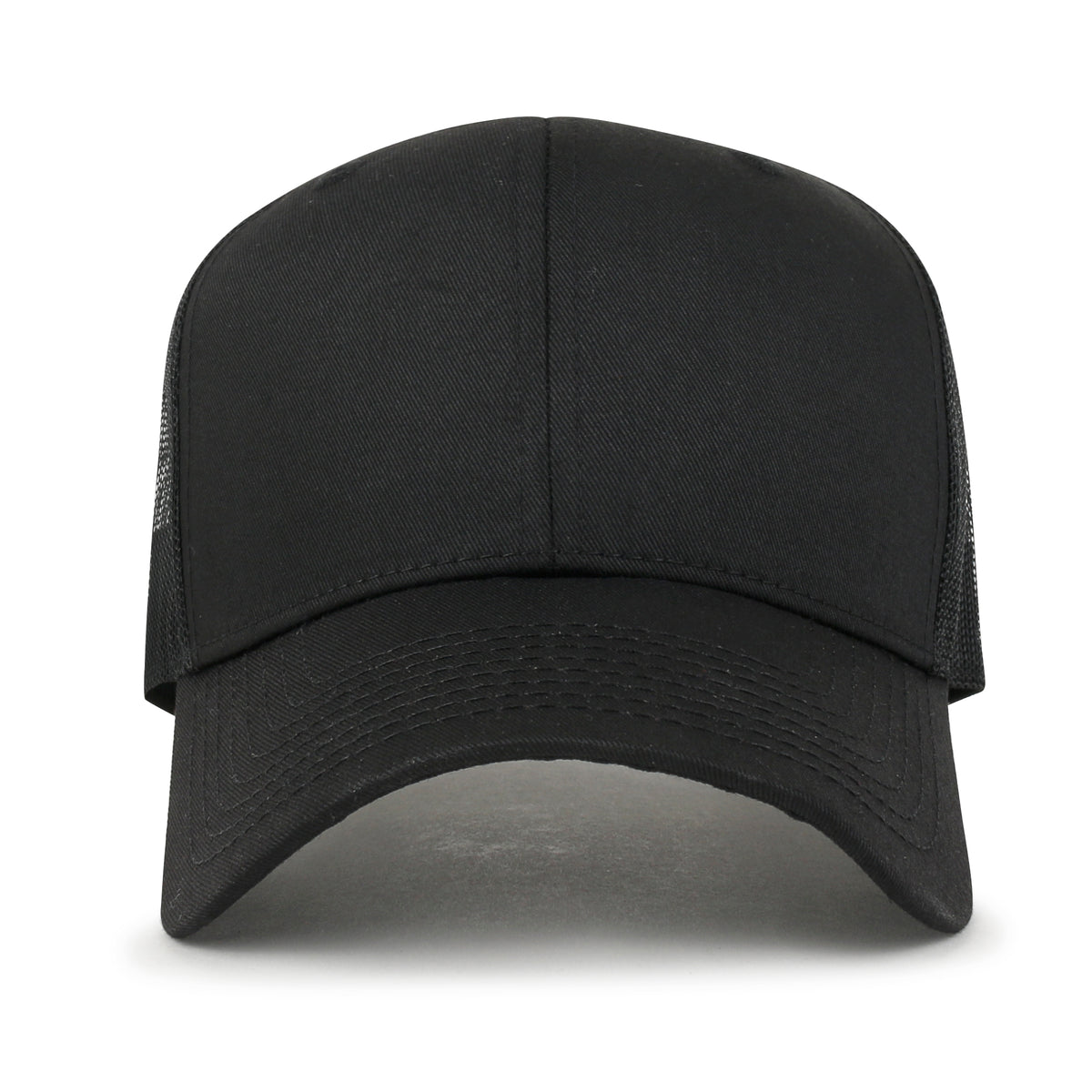 ililily Blank Six Panel Mesh Back Baseball Cap Basic Snap Back Trucker Hat