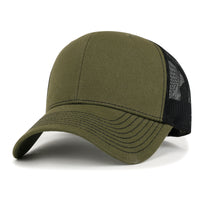 ililily Blank Six Panel Mesh Back Baseball Cap Basic Snap Back Trucker Hat