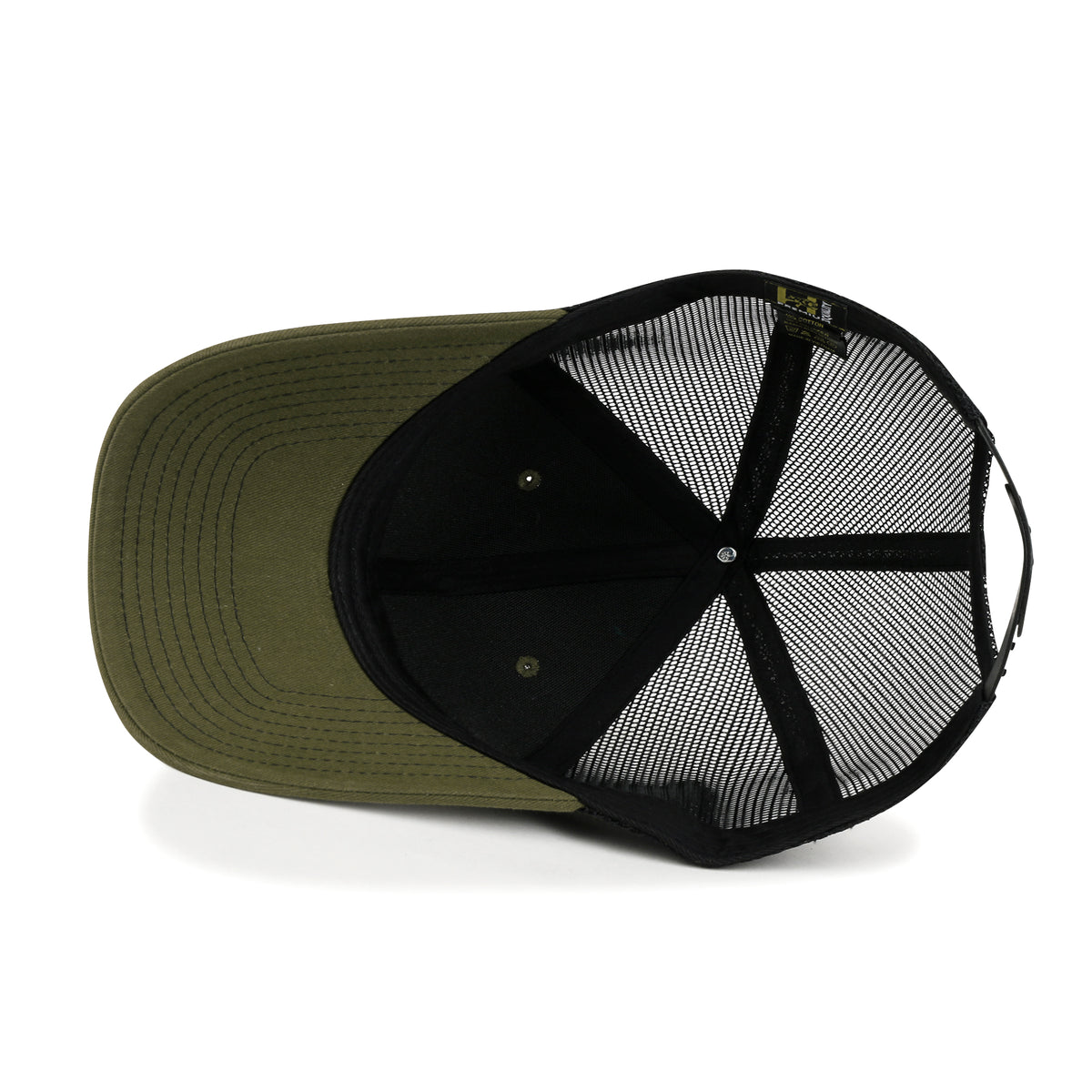 ililily Blank Six Panel Mesh Back Baseball Cap Basic Snap Back Trucker Hat